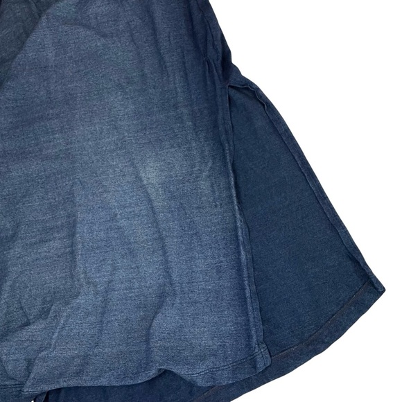 Anthropologie cloth & stone Nila Blue Ombre Maxi Shirt Dress - Picture 11 of 14